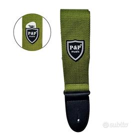 P&P Music tracolla per chitarra con porta plettro