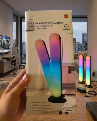 Coppia Luci LED Smart RGBIC e Compatibile Alexa/Go