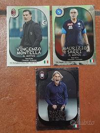 lotto di 3 figurine Panini allenatori serie a