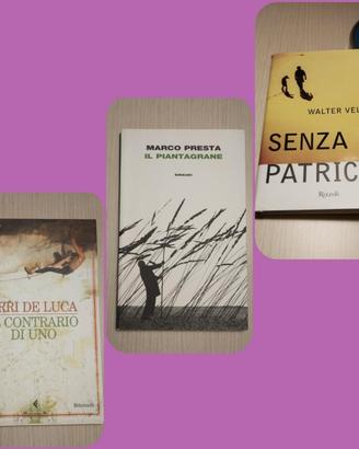 Lotto di tre libri / romanzi italiani 
