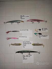 Pesca spinning set artificiali