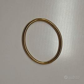 Bracciale ovale in acciaio inossidabile color oro