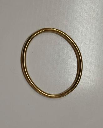 Bracciale ovale in acciaio inossidabile color oro