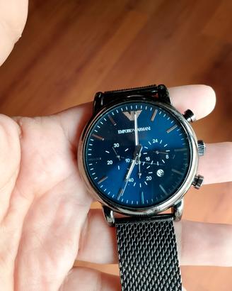 Orologio Emporio Armani Cronografo, Quadrante Blu 