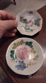 Piattini giapponesi vintage dipinti a mano
