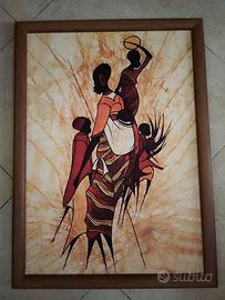 Quadro con cornice in legno Etnico 