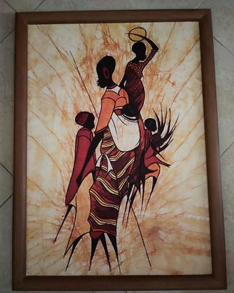 Quadro con cornice in legno Etnico 
