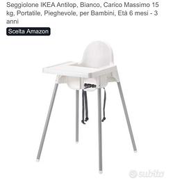 Seggiolone e sgabellino ikea
