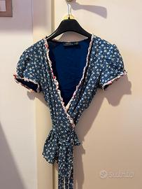 Magliettina polo ralph lauren con laccio in vita