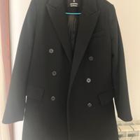 Cappotto donna Stradivarius taglia S over size Ner