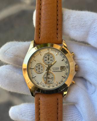 Orologio vintage Citizen Cronografo oro 39mm