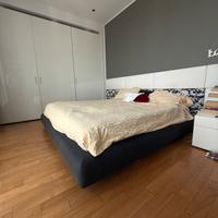 letto poliform imbottito con rete con boisiere