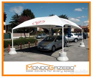 Expo gazebo uso pubblico certificato carport tetto