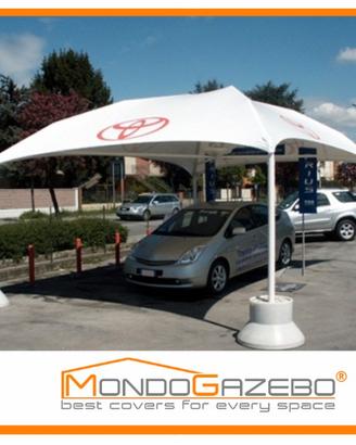 Expo gazebo uso pubblico certificato carport tetto