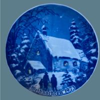 Piatto di Natale 1973 in porcellana da collezione