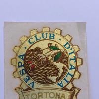Vespa decal decalcomania Tortona (club piaggio)