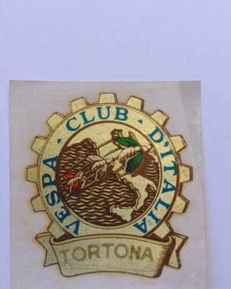 Vespa decal decalcomania Tortona (club piaggio)