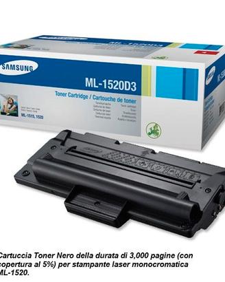 Cartuccia toner originale nero Samsung ML-1520D3,