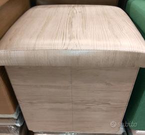 Poof  simil pelle nuovo