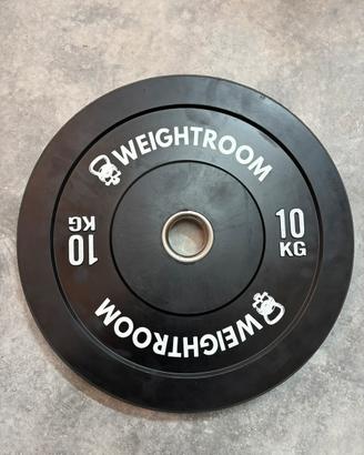 Set dischi bumper gommati NUOVI 150 kg