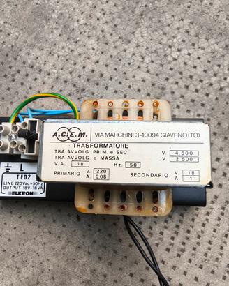 N 6. TRASFORMATORI  220 V/18V
