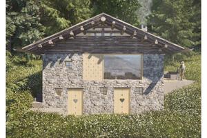 Baita da ristrutturare con progetto approvato