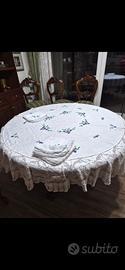tovaglia tonda fatta a mano 