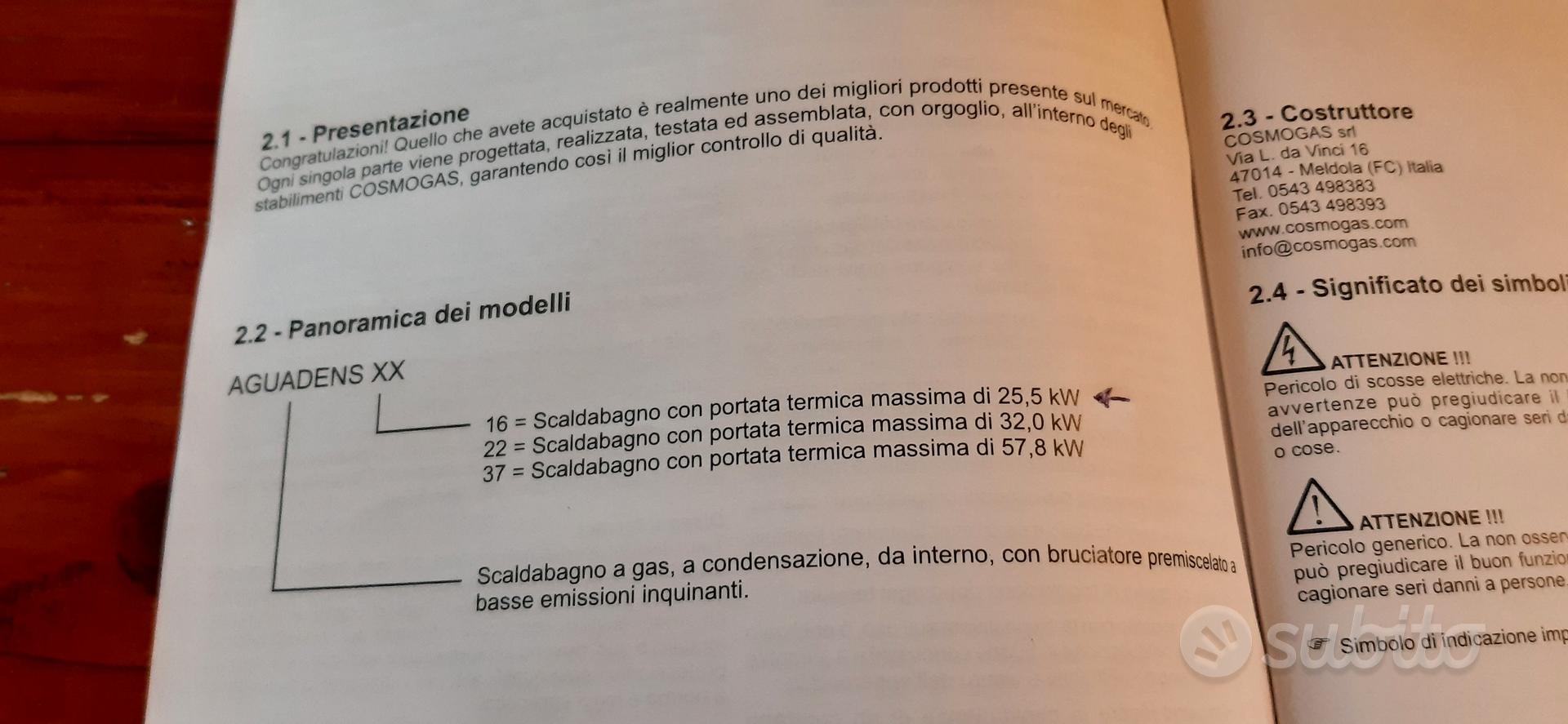 Scaldabagno come nuovo - Elettrodomestici In vendita a Sassari