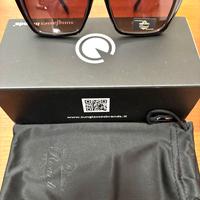 OCCHIALI DA SOLE RICARDI BROWN BROWN QUADRI Nuovi