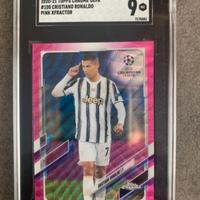 Cristiano Ronaldo 2020-21 Topps Chrome SGC 9
