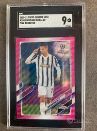 Cristiano Ronaldo 2020-21 Topps Chrome SGC 9