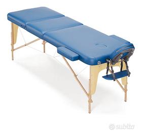 Lettino massaggio blu 3 zone completo