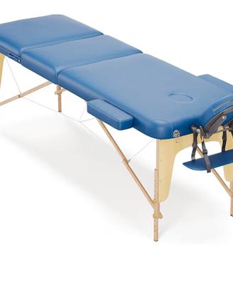Lettino massaggio blu 3 zone completo