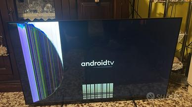 Smart tv rhomson 50 pollici xon cristalli  rotti