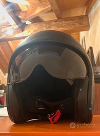 Casco jet iXS nero opaco