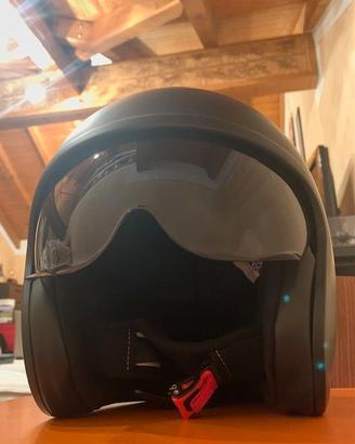 Casco jet iXS nero opaco