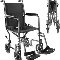 Sedia a Rotelle Pieghevole per Disabili e Anziani