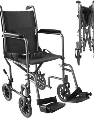 Sedia a Rotelle Pieghevole per Disabili e Anziani