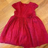 vestito elegante bambina rosso 18-24 mesi