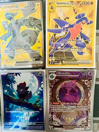 Lotto 4 carte rare da collezione