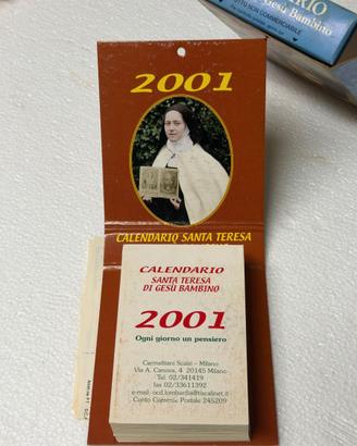 calendario a fogli mobili 2001 completo