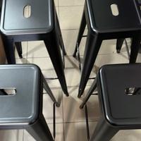 Sgabelli in ferro colore nero