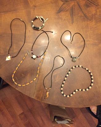 Collane e bracciale etnico