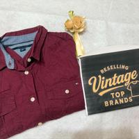 Camicia Donna Tommy Hilfiger Bordeaux con Tasche M