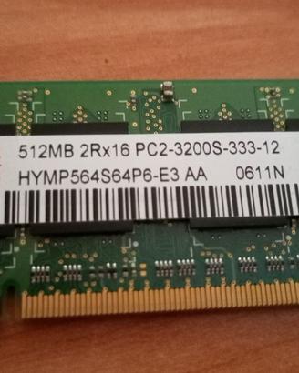 Banco di memoria RAM per PC notebook