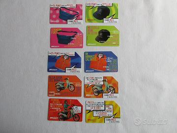 schede telefoniche, collezione, serie, telecom