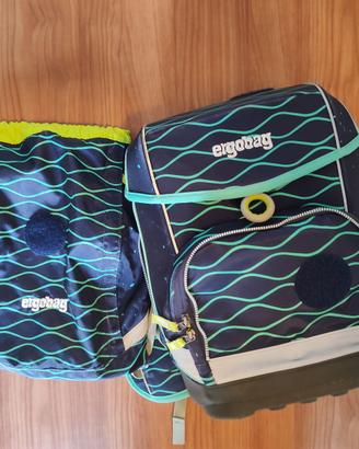 Zaino scuola Ergobag + borsa sport coordinata