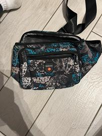 Borsello con farfalle azzurre