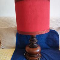Lampada vintage anni ’60/’70 in noce massello 72cm