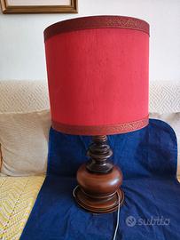 Lampada vintage anni ’60/’70 in noce massello 72cm
